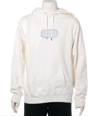 DIOR Logo Print Pullover Hoodie White / Cream Men's Size XL ( EUC)